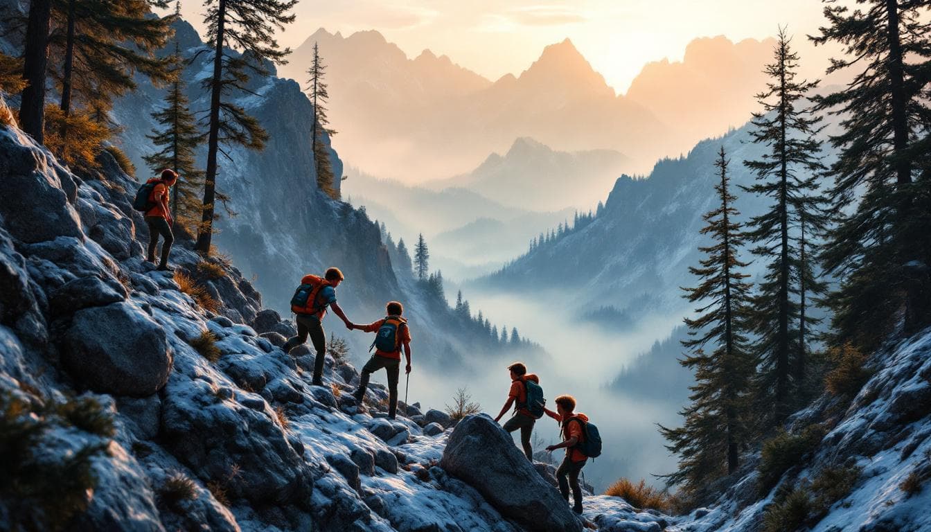  Boy Scouts Mountain Climb