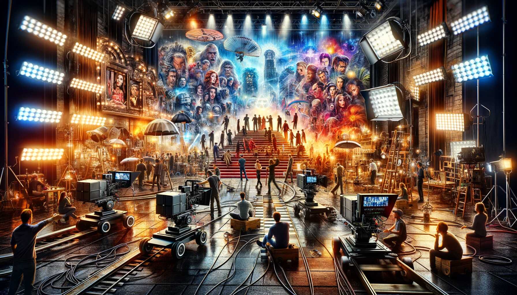 Movie being made